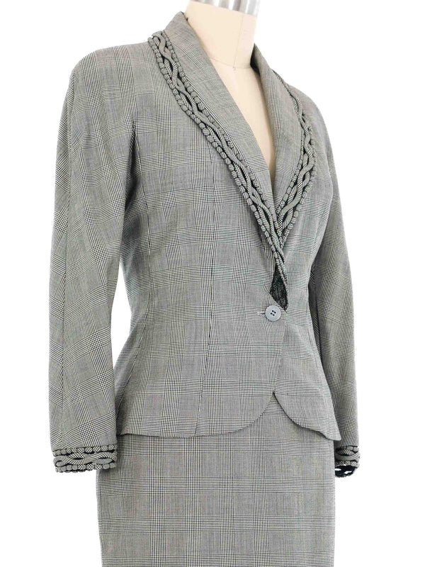 Christian Dior Glen Plaid Skirt Suit Suit arcadeshops.com