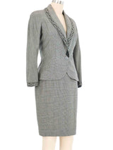 Christian Dior Glen Plaid Skirt Suit Suit arcadeshops.com