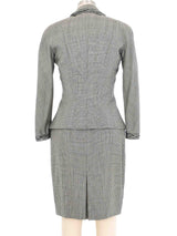 Christian Dior Glen Plaid Skirt Suit Suit arcadeshops.com