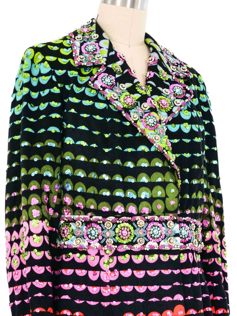 1960s Colt Orient Psychedelic Bead Embellished Blazer Jacket arcadeshops.com