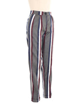 Dries Van Noten Metallic Stripe Pants Bottom arcadeshops.com