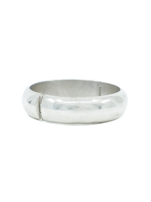 Mexican Sterling Silver Hinged Bangle Accessory arcadeshops.com