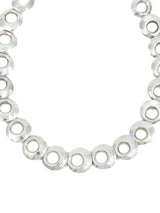 Modernist Sterling Silver Circles Necklace Accessory arcadeshops.com