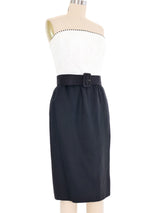 Givenchy Colorblock Strapless Linen Dress Dress arcadeshops.com