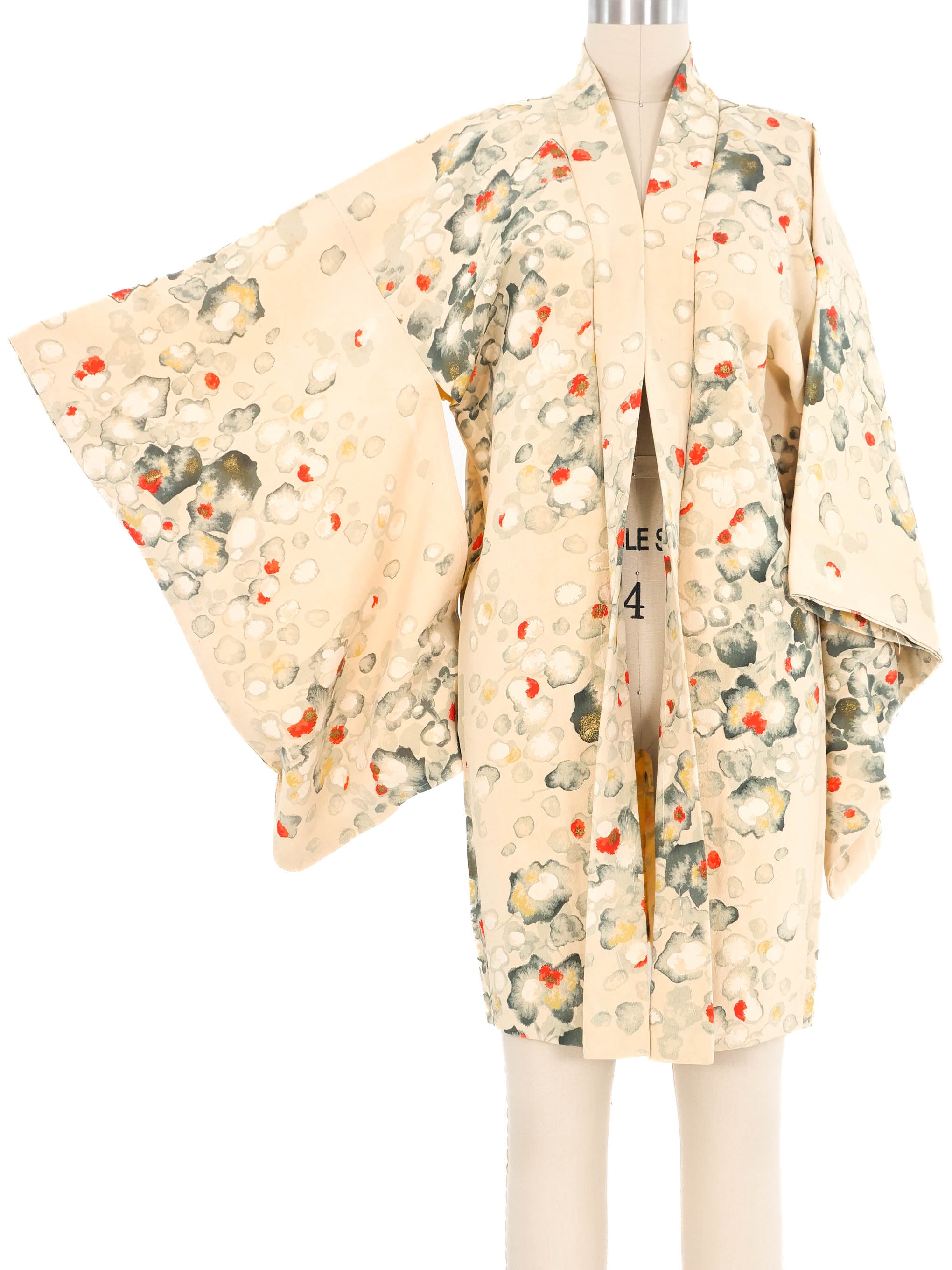 Beige retailer Floral Kimono