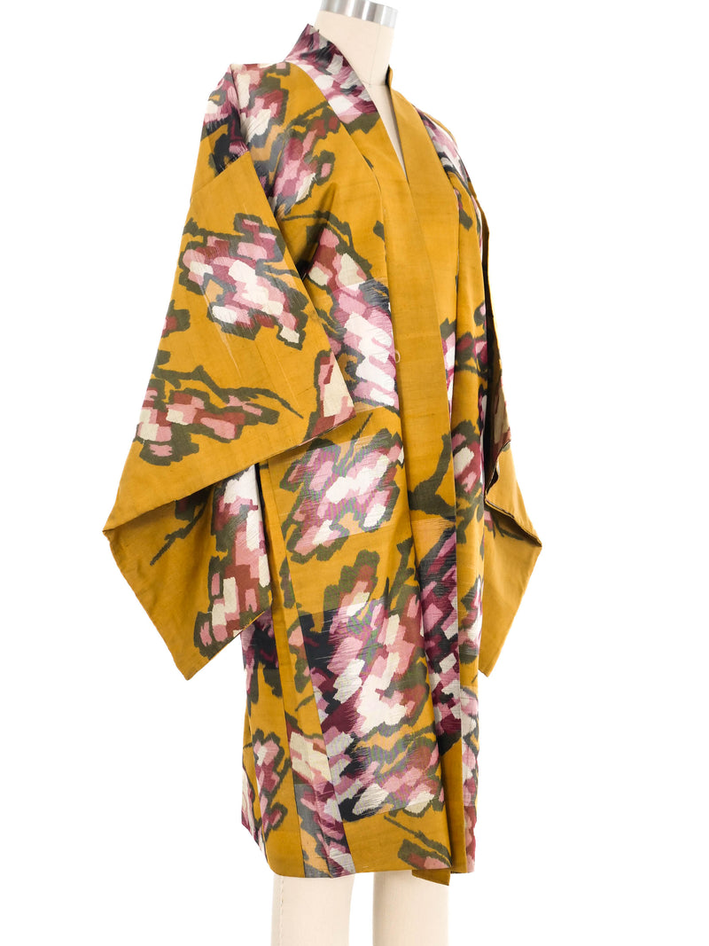 Ochre Watercolor Kimono Jacket arcadeshops.com