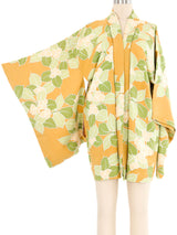 Caramel Green Floral Kimono Jacket arcadeshops.com