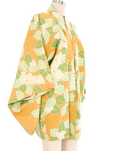 Caramel Green Floral Kimono Jacket arcadeshops.com