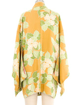 Caramel Green Floral Kimono Jacket arcadeshops.com