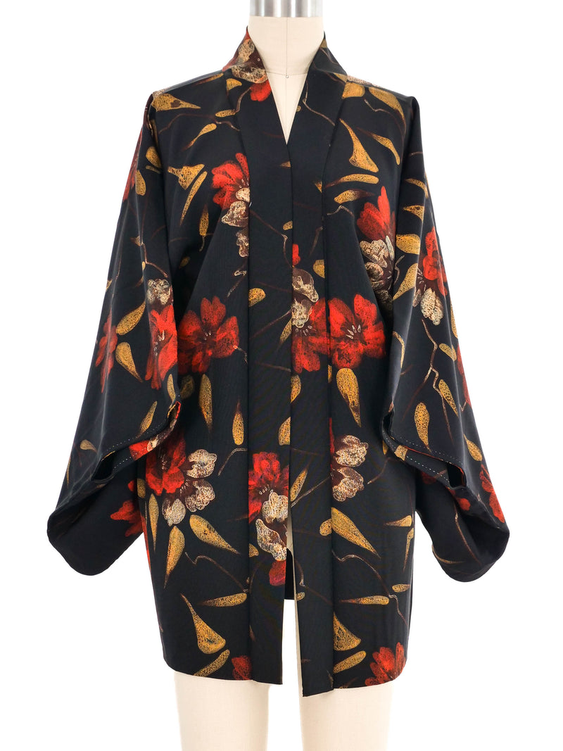 Black Poppy Kimono Jacket arcadeshops.com