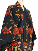 Black Poppy Kimono Jacket arcadeshops.com