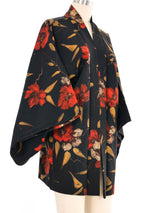 Black Poppy Kimono Jacket arcadeshops.com