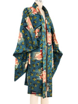 Teal Ikat Kimono Jacket arcadeshops.com
