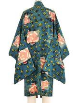 Teal Ikat Kimono Jacket arcadeshops.com