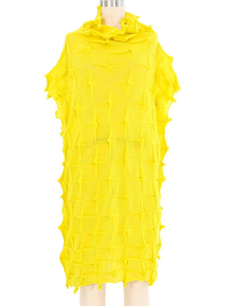 Issey Miyake Neon Textured Knit Dress Dress arcadeshops.com