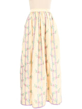 Oscar de la Renta Embroidered Silk Ball Skirt Bottom arcadeshops.com