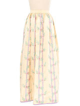 Oscar de la Renta Embroidered Silk Ball Skirt Bottom arcadeshops.com