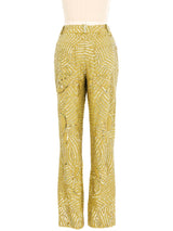 2005 Christian Dior Chartreuse Sequined Trousers Bottom arcadeshops.com