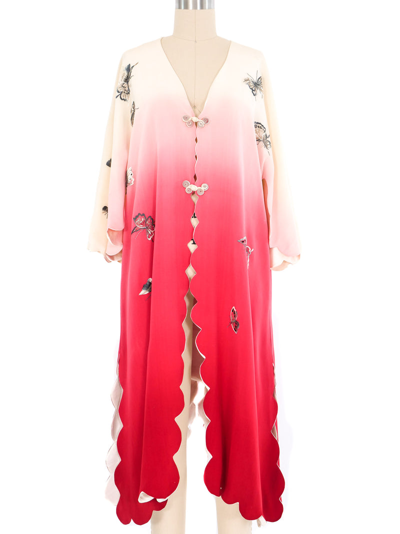 Scalloped Silk Butterfly Kimono Jacket arcadeshops.com
