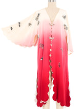Scalloped Silk Butterfly Kimono Jacket arcadeshops.com