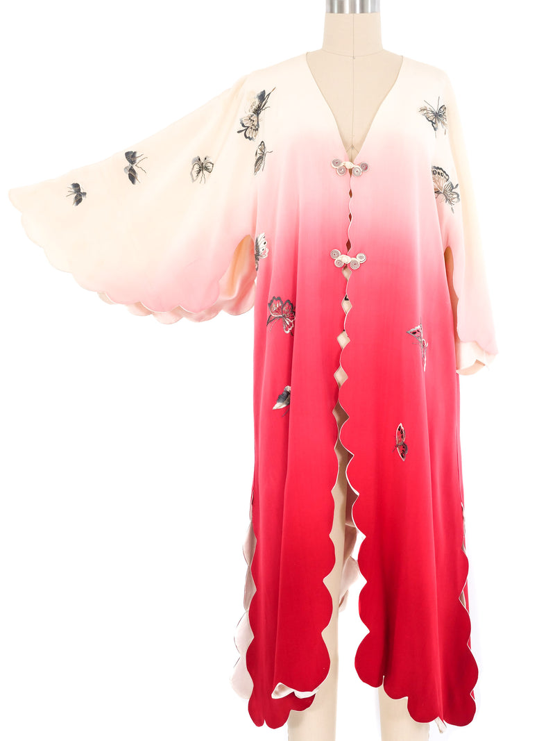 Scalloped Silk Butterfly Kimono Jacket arcadeshops.com