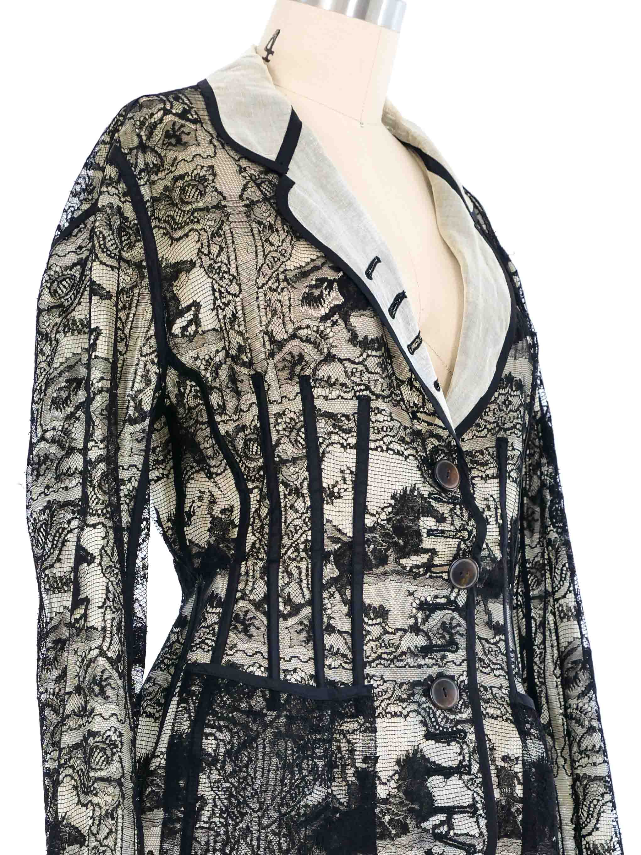 Ameri vintage アメリ　ASSORT LACE JACKET Ameri Vintage アメリヴィンテージ / FLOWER MIX LACE SHEER