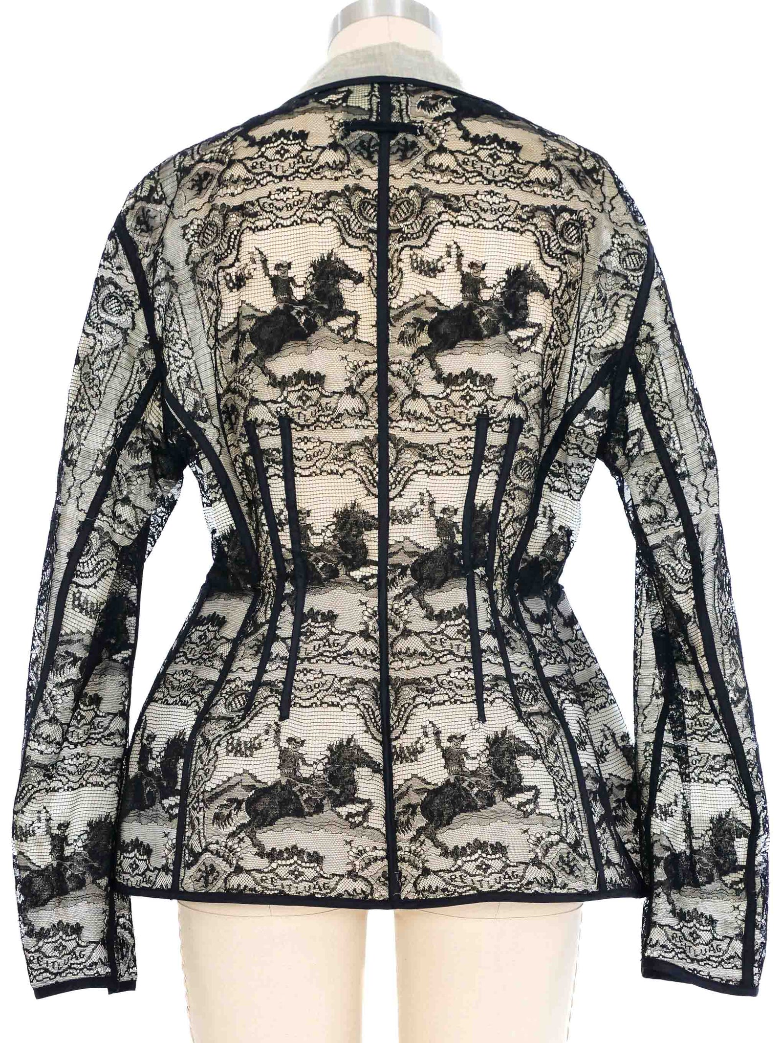 1988 Jean Paul Gaultier Cowboy Lace Peplum Jacket