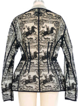 1988 Jean Paul Gaultier Cowboy Lace Peplum Jacket Jacket arcadeshops.com