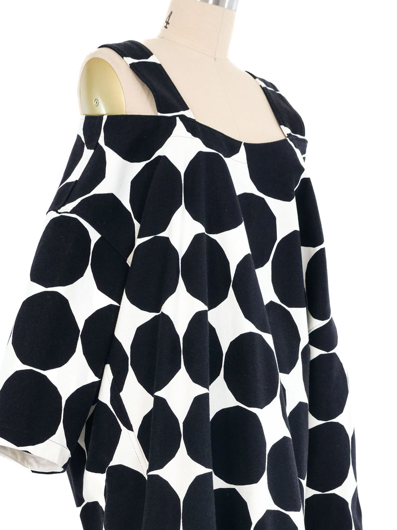 2018 Junya Watanabe Marimekko Asymmetrical Dot Print Dress Dress arcadeshops.com