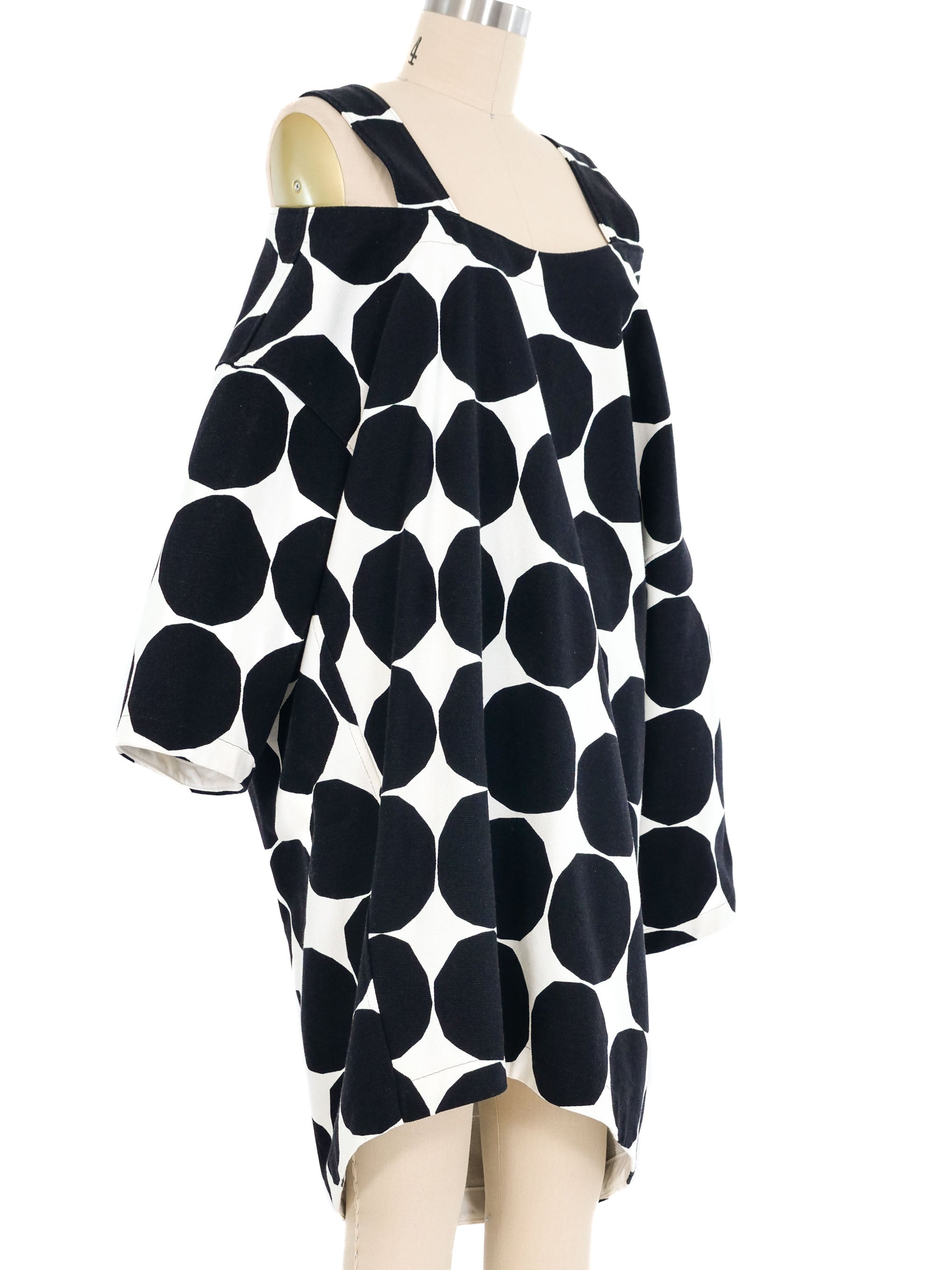 2018 Junya Watanabe Marimekko Asymmetrical Dot Print Dress