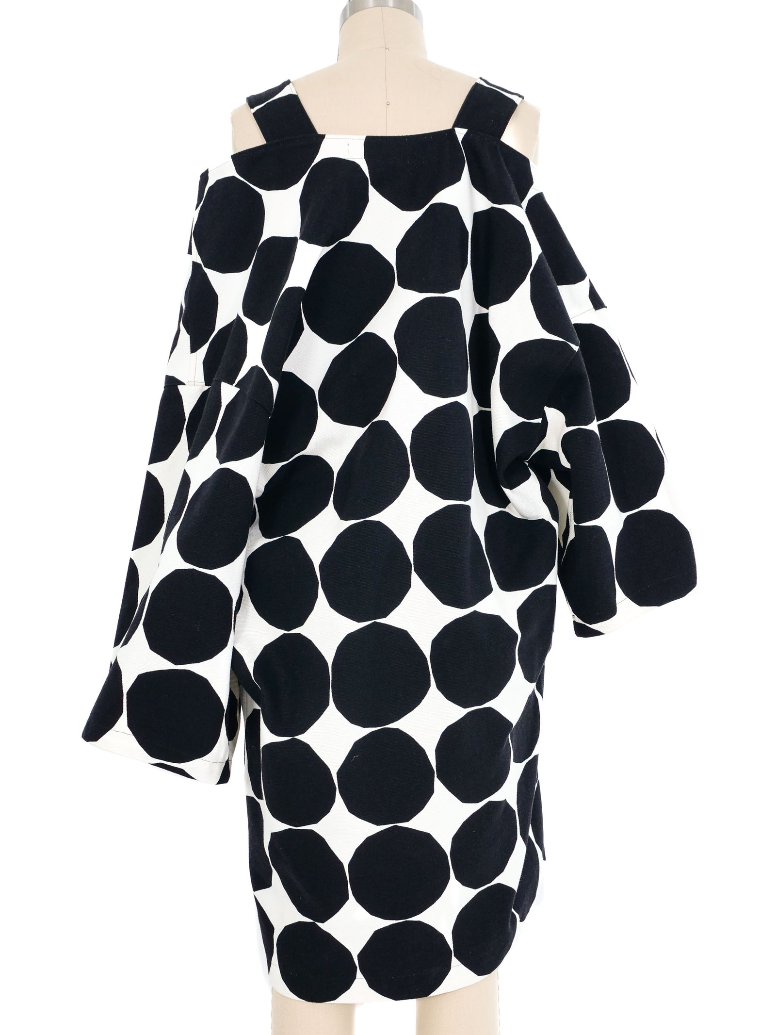 2018 Junya Watanabe Marimekko Asymmetrical Dot Print Dress