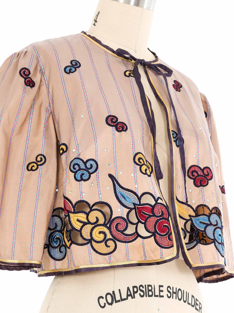 Embroidered Bolero Jacket Jacket arcadeshops.com