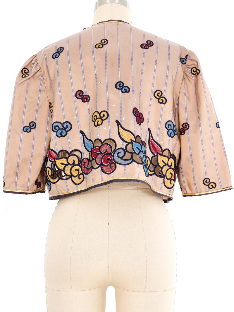 Embroidered Bolero Jacket Jacket arcadeshops.com