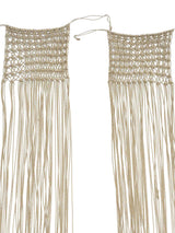 Mary McFadden Periwinkle Plisse Fringed Skirt Ensemble Dress arcadeshops.com