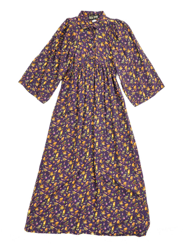 1970s Lee Bender Canary Print Dress Dress arcadeshops.com