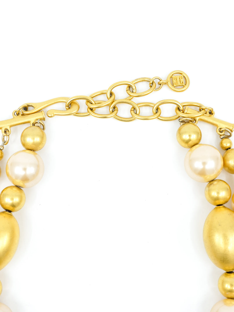 Givenchy Goldtone Beaded Choker Accessory arcadeshops.com