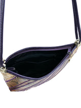 Purple Snakeskin Shoulder Bag Accessory arcadeshops.com