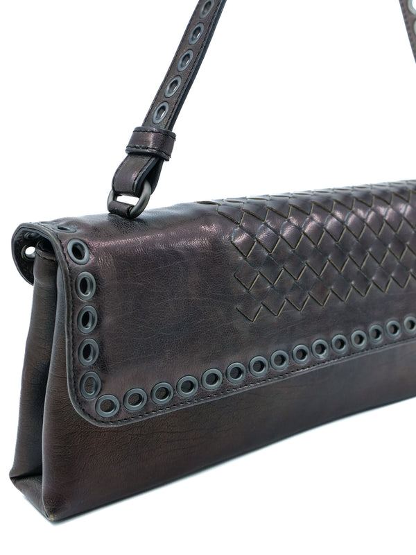 Bottega Veneta Woven Leather Baguette Bag Accessory arcadeshops.com