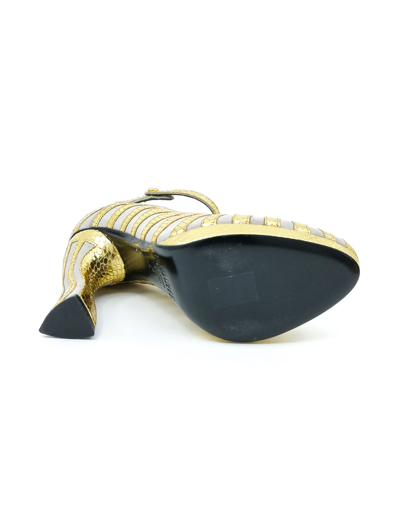 Rodarte Gold Sunrise Pumps, 39 Accessory arcadeshops.com