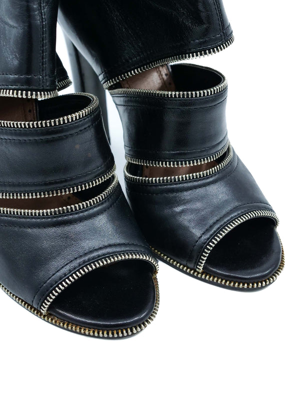 Alaia Cutout Zipper Boots, 36 Accessory arcadeshops.com