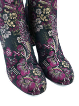 Saint Laurent Foral Brocade Boots, 37.5 Accessory arcadeshops.com