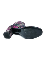 Saint Laurent Foral Brocade Boots, 37.5 Accessory arcadeshops.com