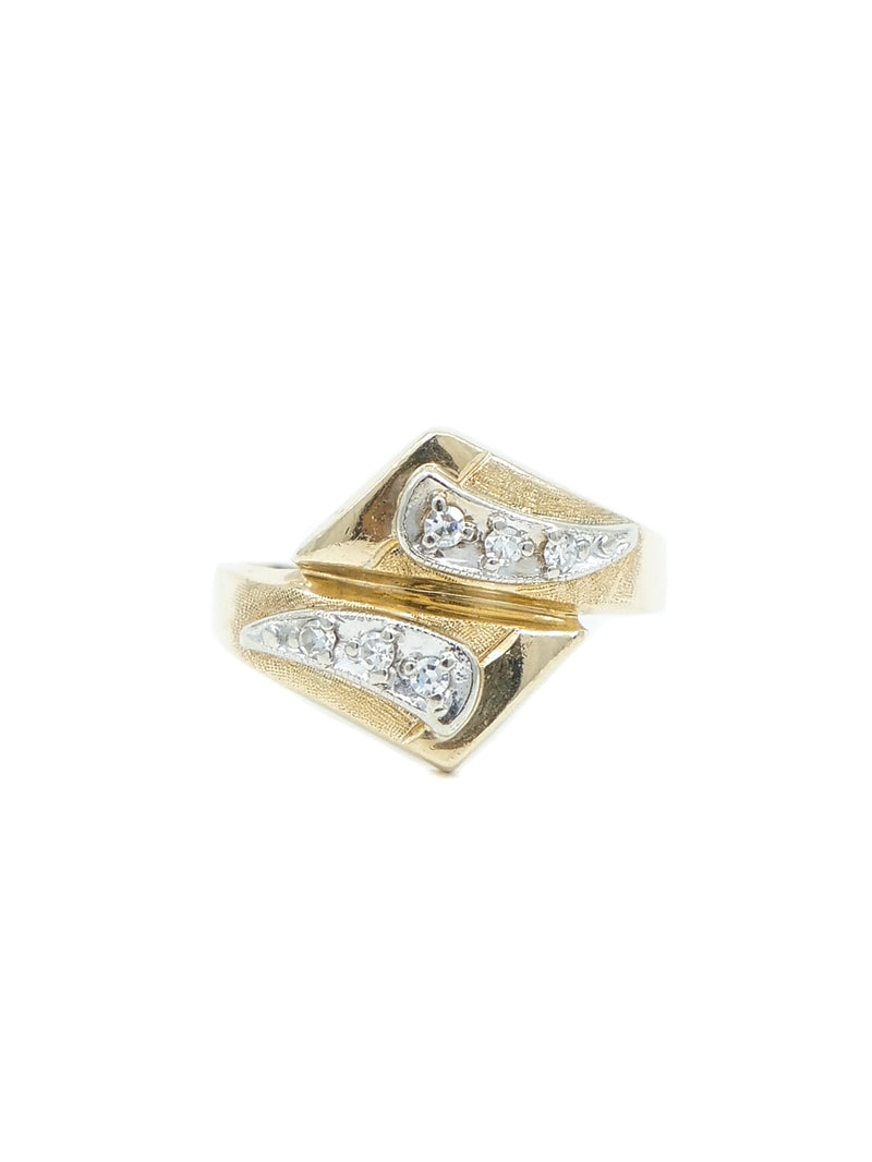 14k Gold Geometric Bypass Ring Fine Jewelry arcadeshops.com