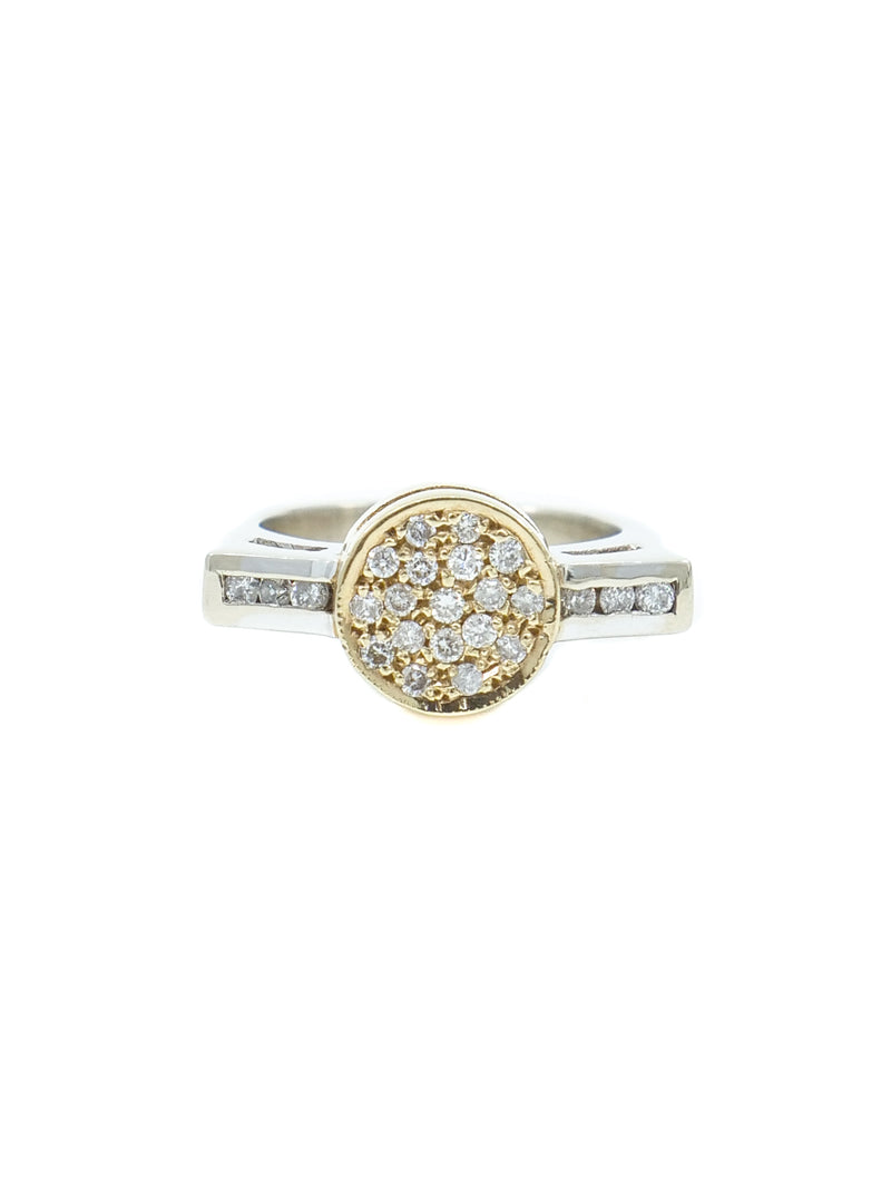 14k Geometric Diamond Ring Fine Jewelry arcadeshops.com