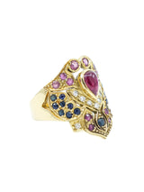 18k Art Deco Revival Statement Ring Fine Jewelry arcadeshops.com