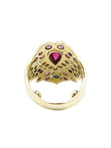 18k Art Deco Revival Statement Ring Fine Jewelry arcadeshops.com