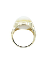 1980s Large Natural Pearl Ring Fine Jewelry arcadeshops.com