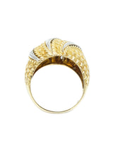 18k Textured Diamond Dome Ring Fine Jewelry arcadeshops.com