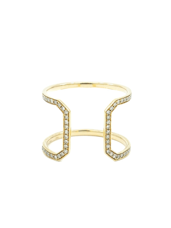 Open Front Diamond Cage Ring Fine Jewelry arcadeshops.com
