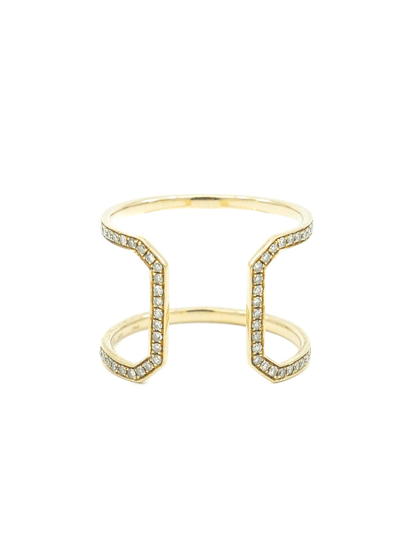 Open Front Diamond Cage Ring Fine Jewelry arcadeshops.com